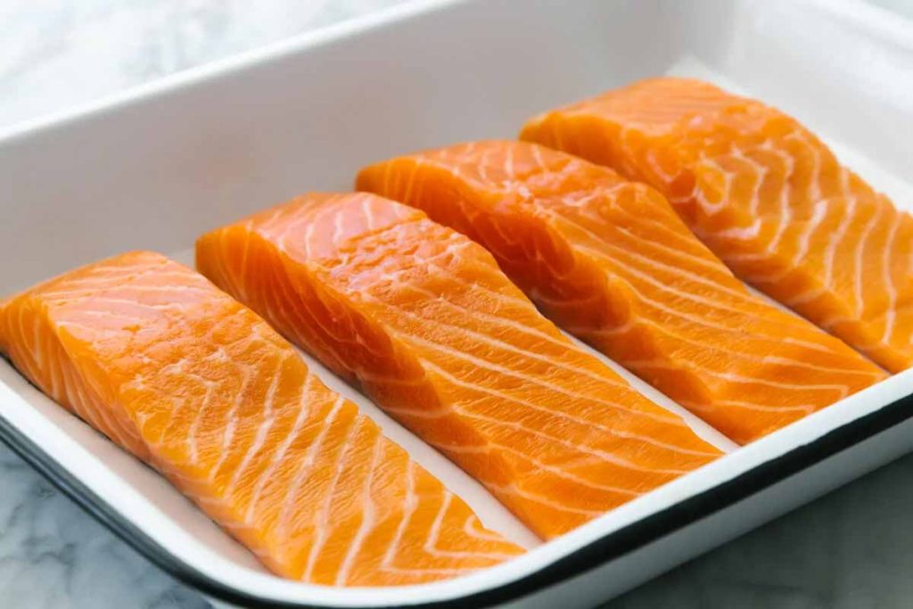 Health Benefits of salmon fillet protein